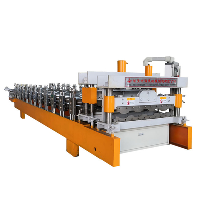 Dupla camada vitrificada do telhado do metal que forma a folha da máquina que lamina formando a maquinaria